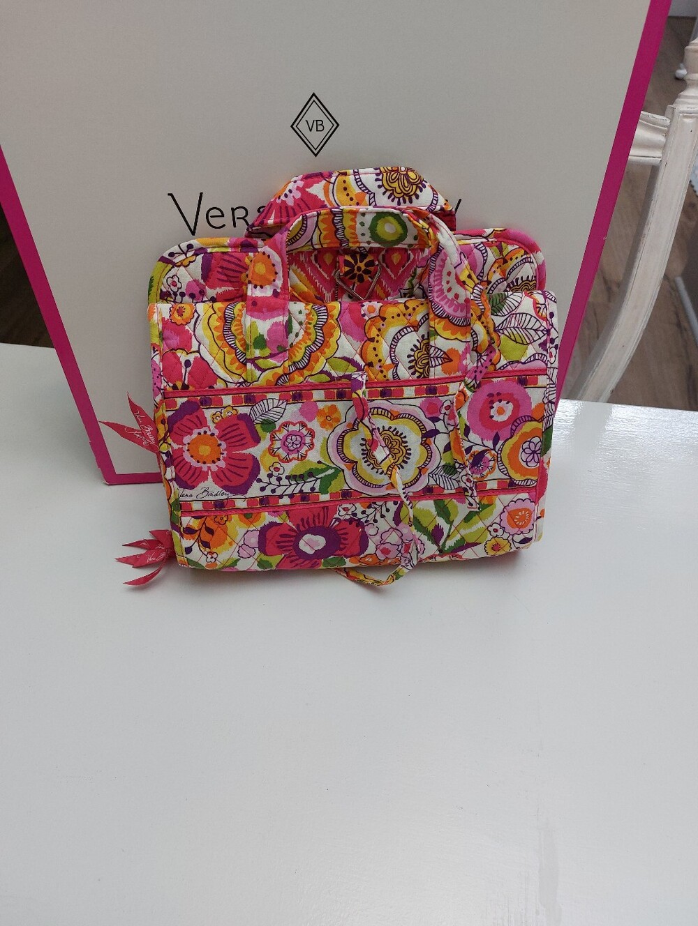 Vera Bradley Large Duffel & Hanging Organizer Clementine New - Picture 3 of 9